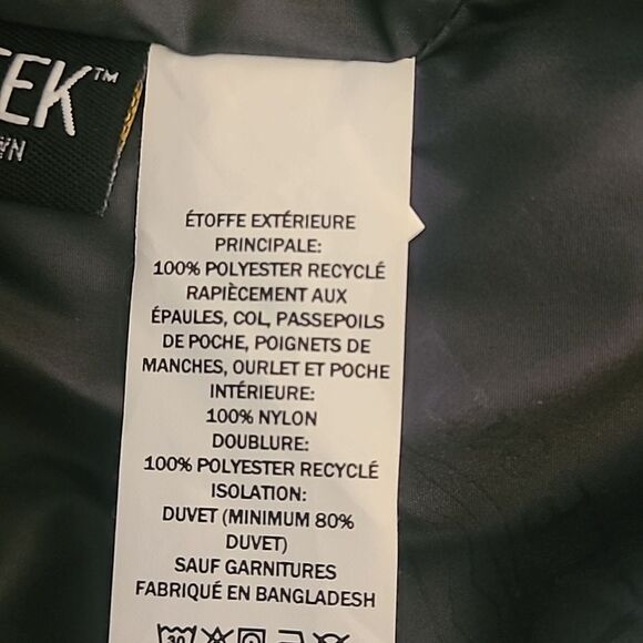 L.L.Bean Mountain Classic Water Repellant Down Puffer Jacket Black Size L - Picture 13 of 14